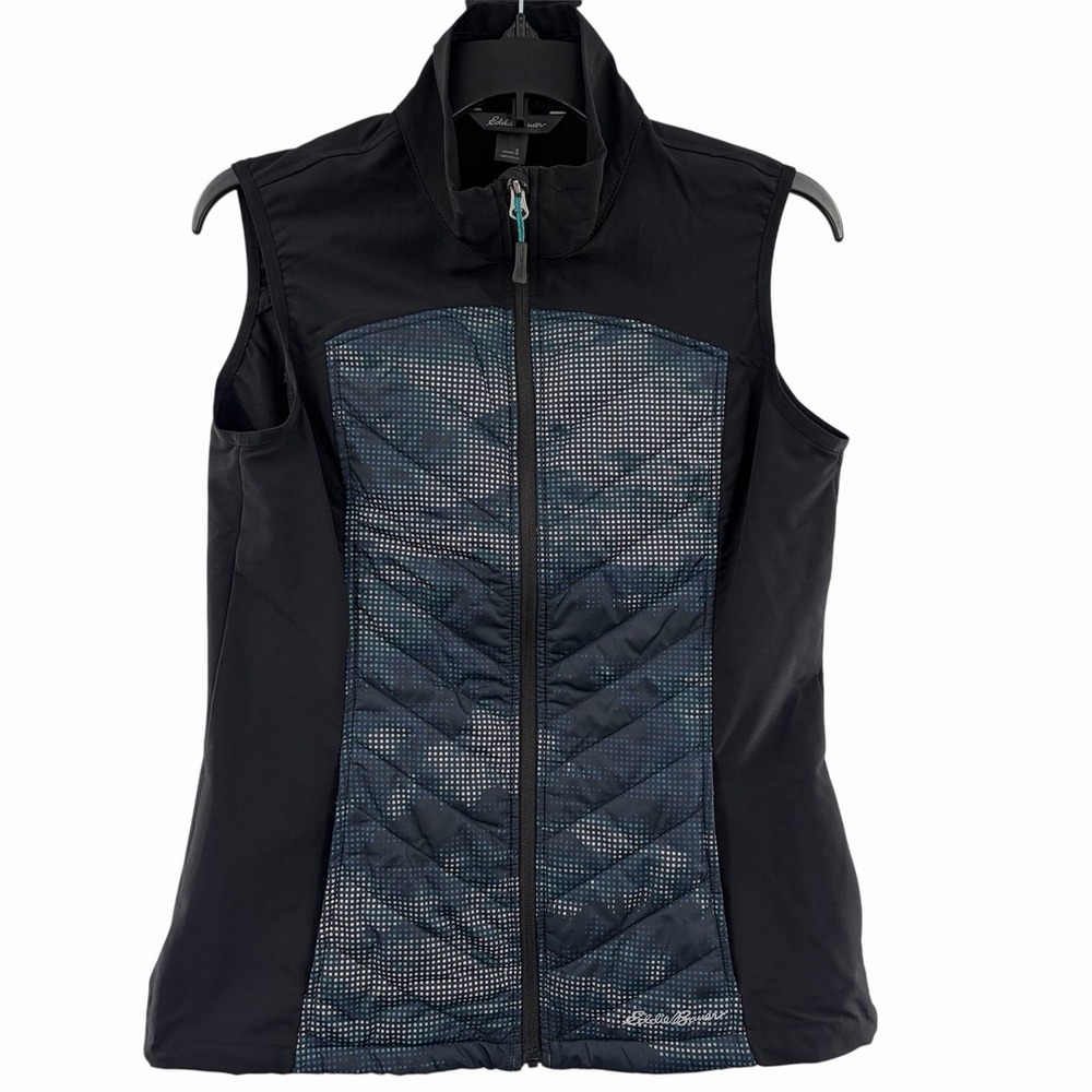 Eddie Bauer Women's Multicolor Full Zip‎ Quilted Puffer Lightweight Vest Pockets